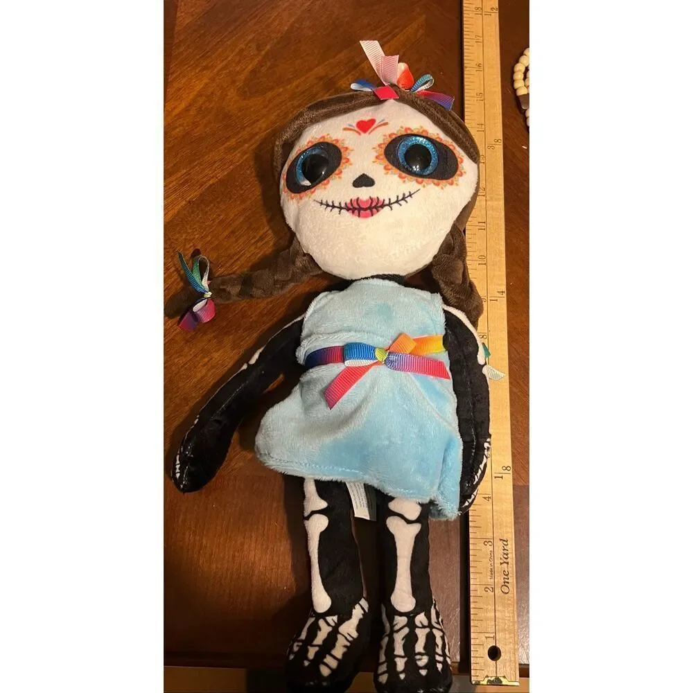 Day of the Dead XOXO Plush Doll Deborah Wishpets Plush Skeleton Halloween